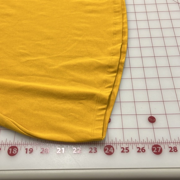 CHICO'S Cottage Coastal Smocked Puff SLV Scoop Cotton Marigold Brunch Blouse XL - Picture 16 of 16